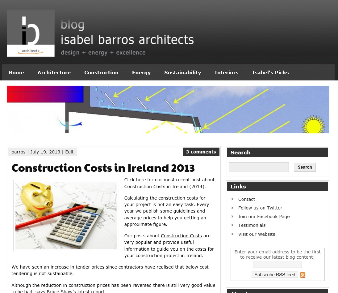Construction Costs in Ireland 2013
