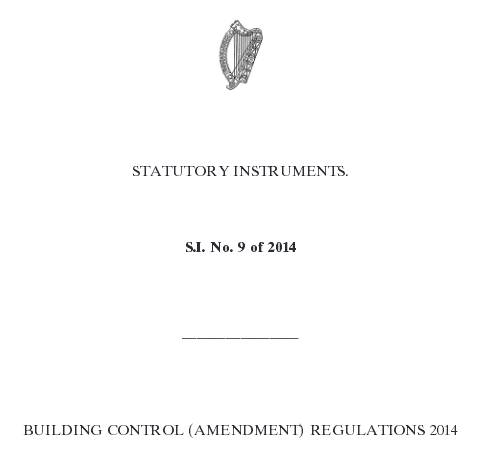 Link to New Building Control Amendment Regulations 2014