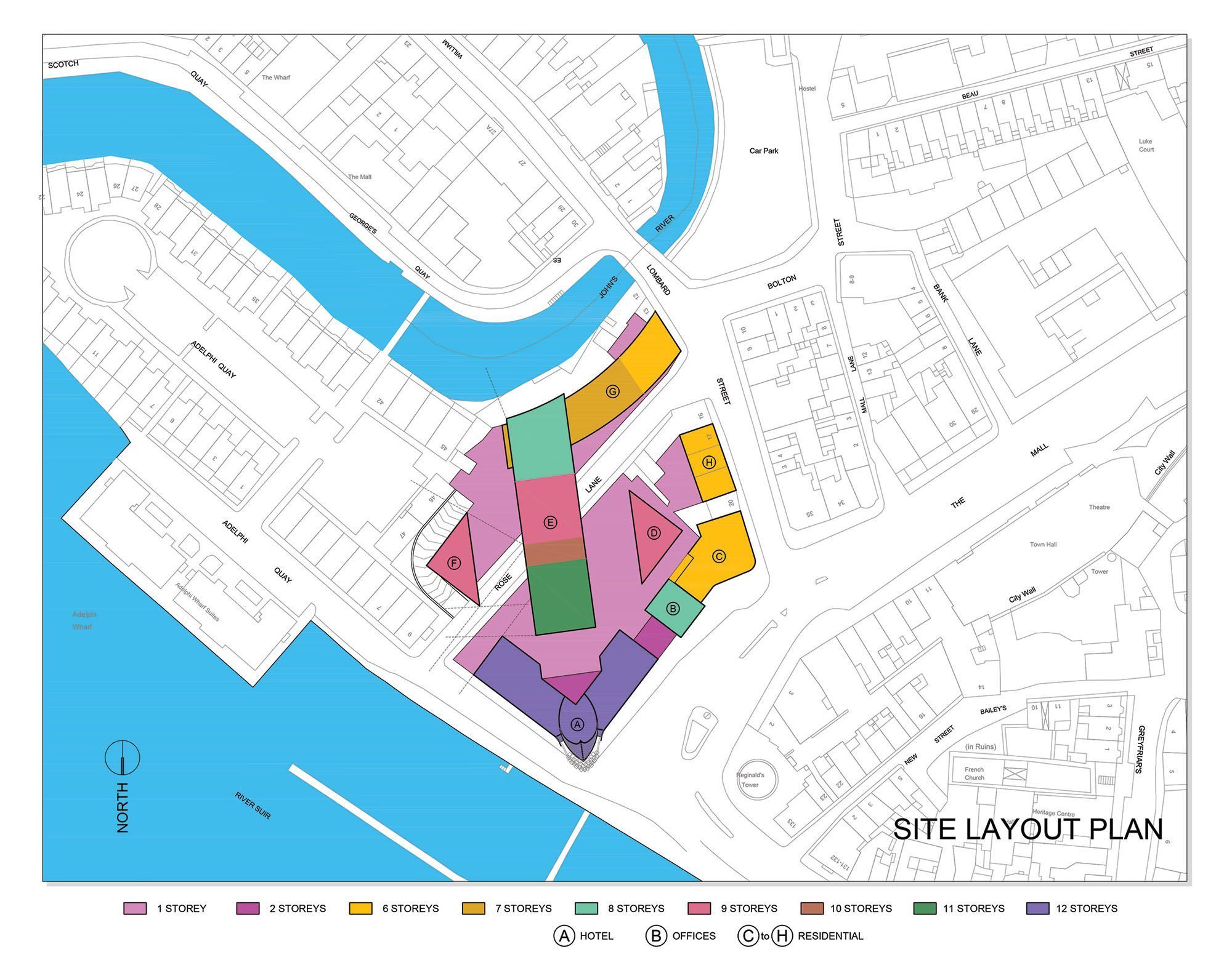Tower Hotel Site Plan - Isabel Barros RIAI Architects Wexford | Ireland