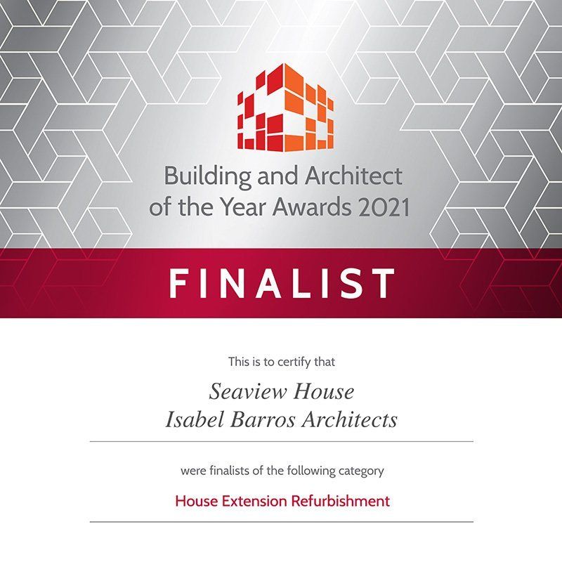 Building & Architect Of The Year Awards 2021 Seaview House - Isabel Barros RIRA Architects Wexford